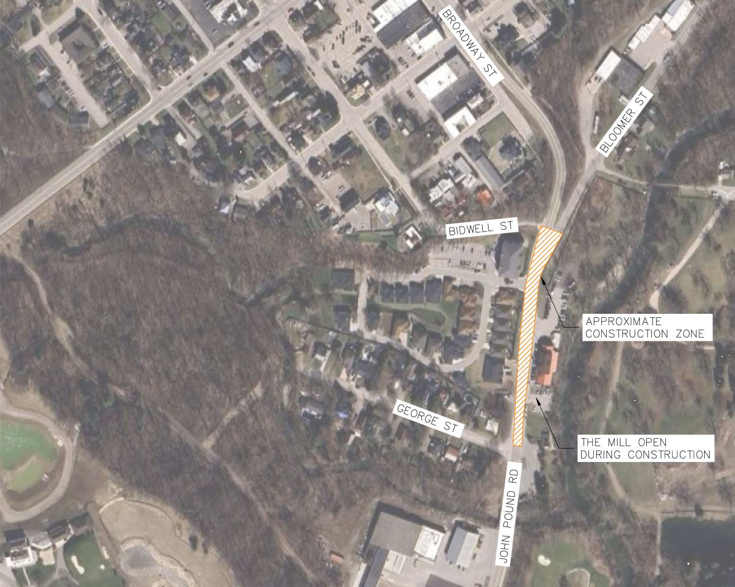 Construction on John Pound Road