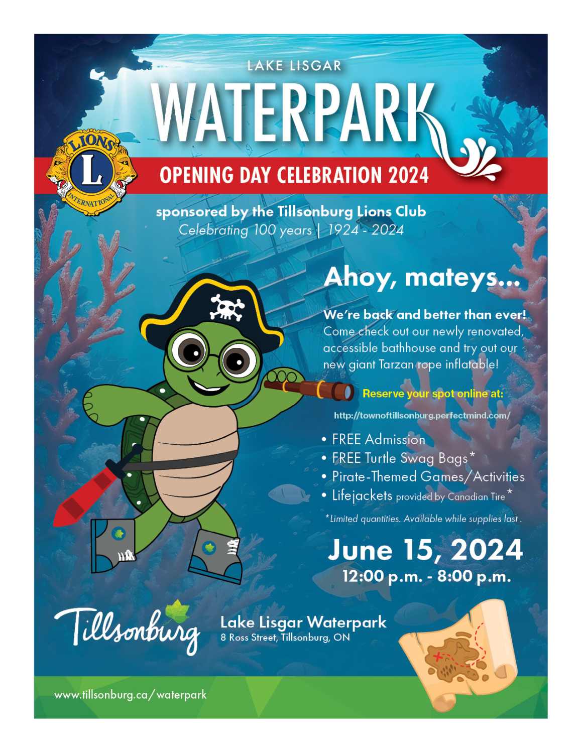 Lake Lisgar Waterpark Opening Day 2024 Poster