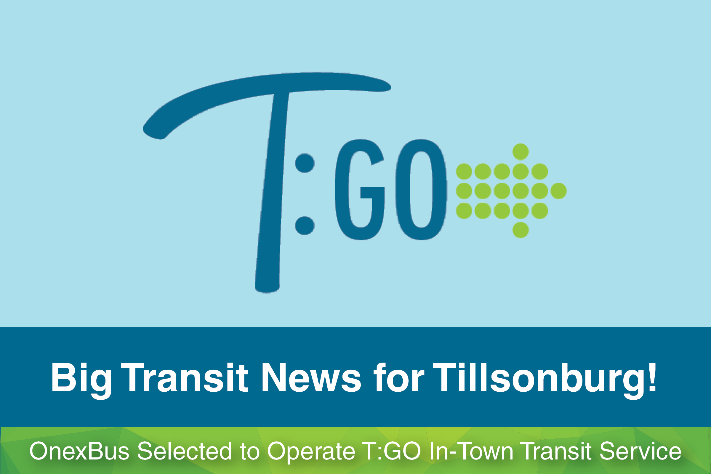 OnexBus Selected to Operate Tillsonburg’s T:GO In-Town Transit Service